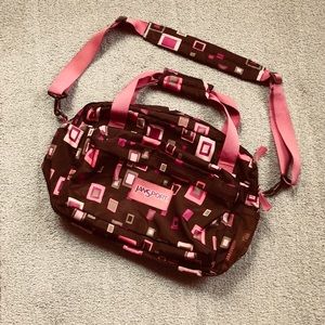 Pink & Brown Jansport Bag